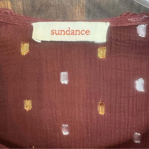 Sundance Boho Gold Flecked Sheer Over Dress - Picture 12 of 13